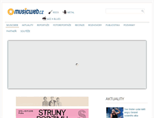 Tablet Screenshot of magazin.musicweb.cz