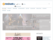 Tablet Screenshot of musicweb.cz